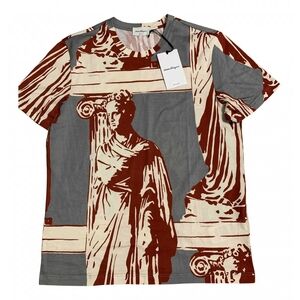 Salvatore Ferragamo Red and Gray T-Shirt